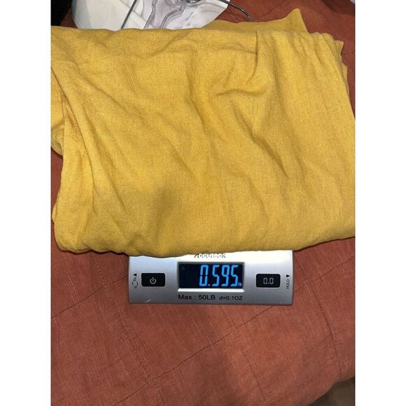 Joie Yellow Pleated Linen Elastic Waist Wide-Leg Cropped Pants Women's Size 28 - Picture 8 of 8